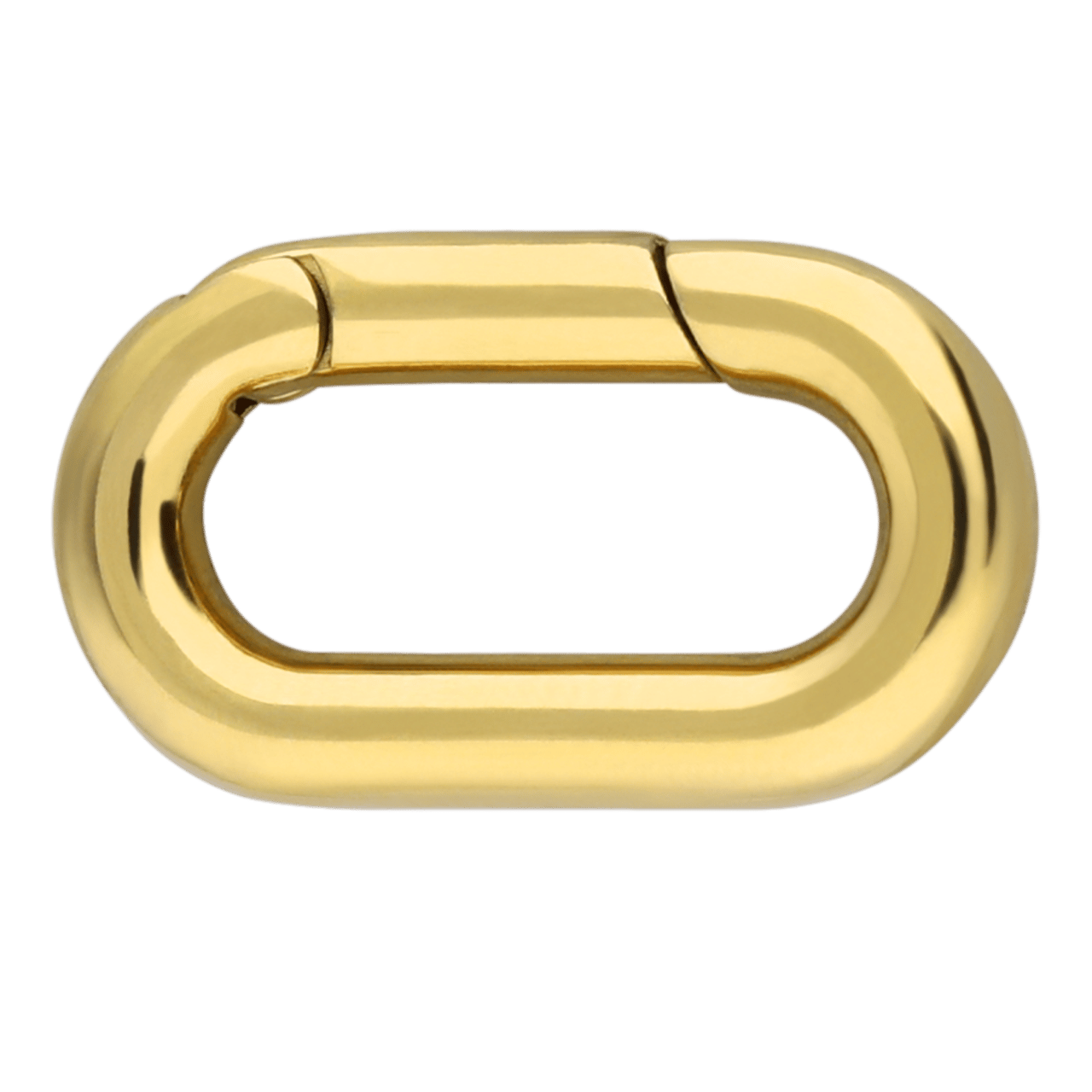 Stainless steel goldplated bedel sluiting ovaal