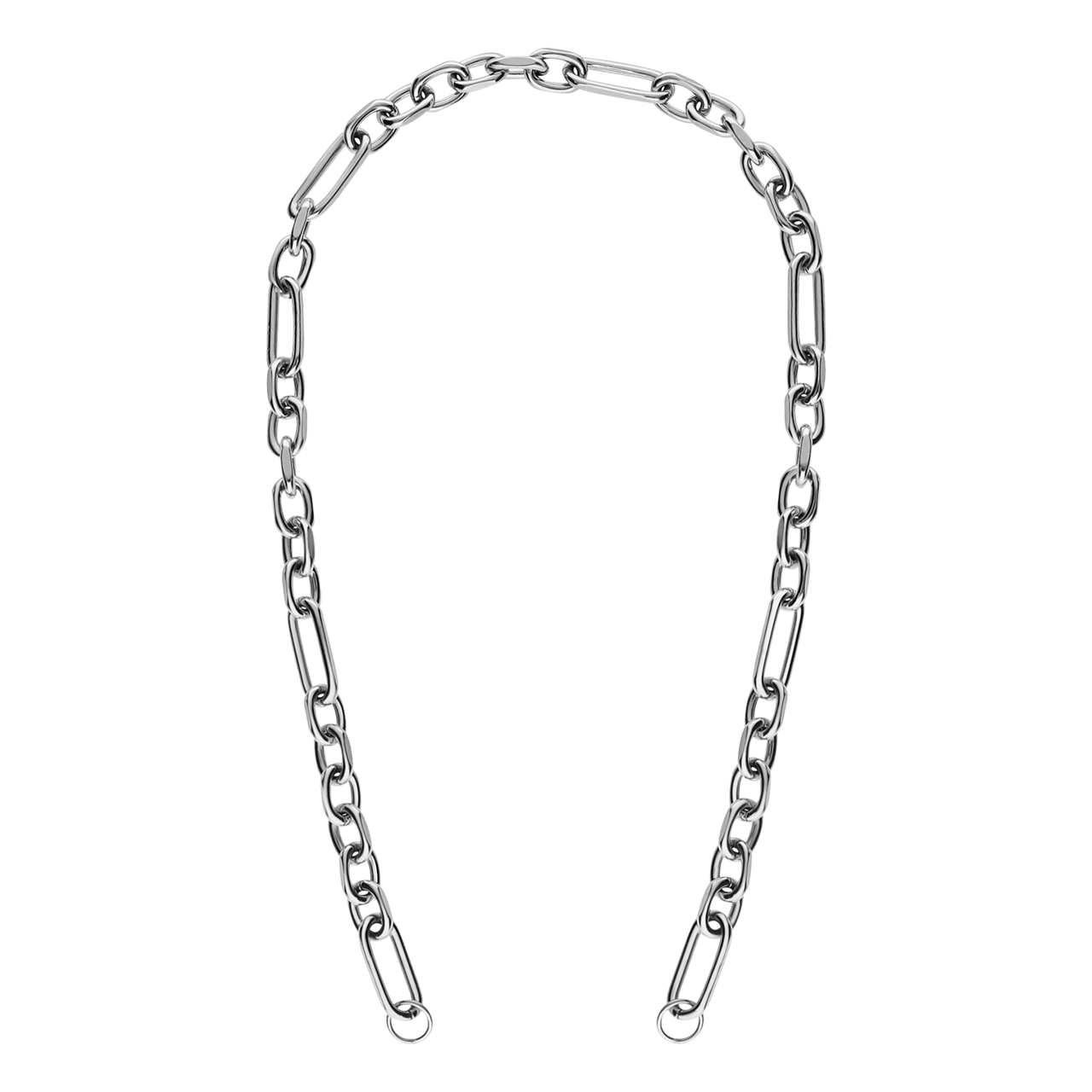 Stainless steel bedel ketting figaro
