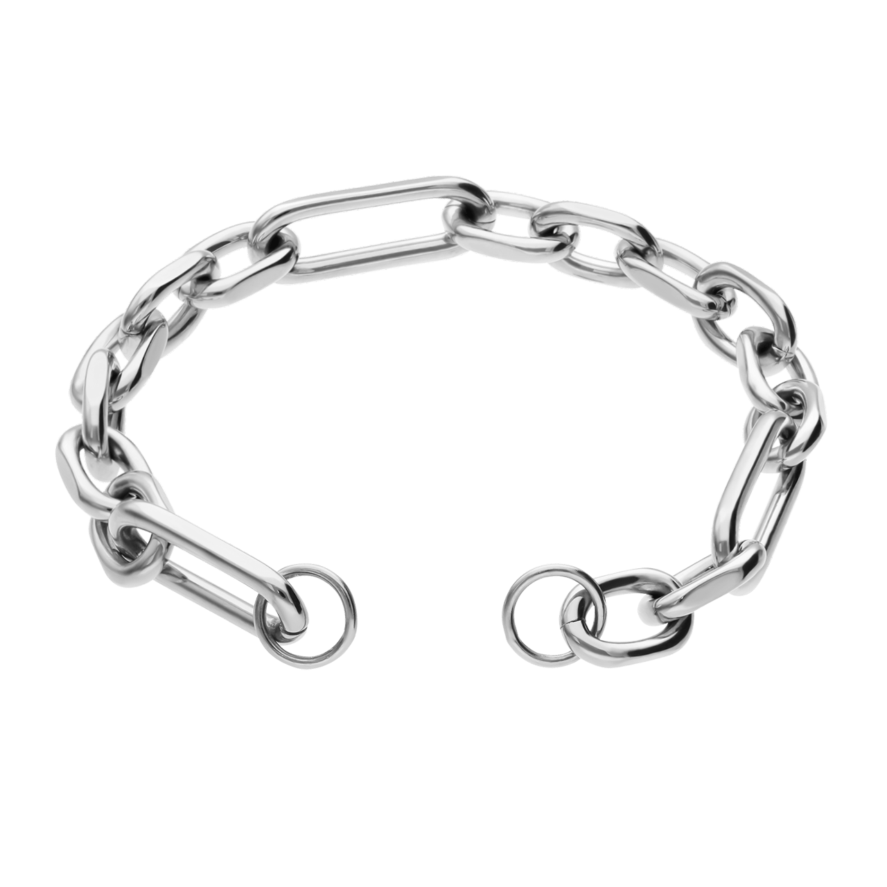 Bettelarmband aus Edelstahl, Figaroglied