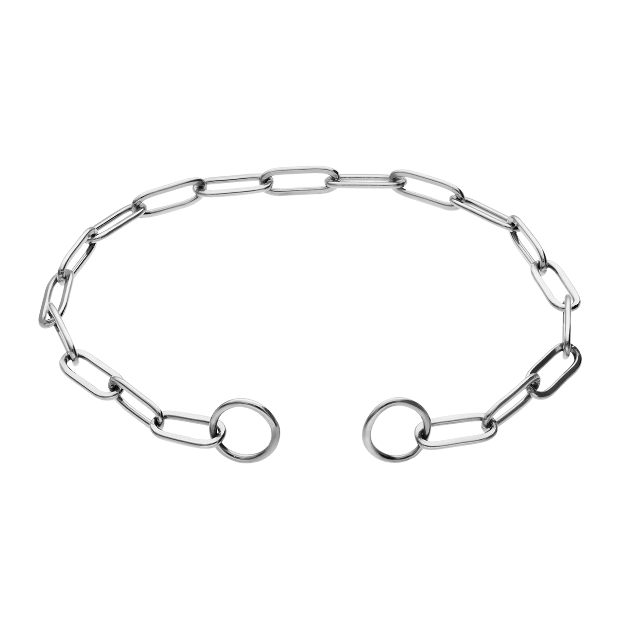 Bettelarmband aus Edelstahl, Closed-Forever-Glied