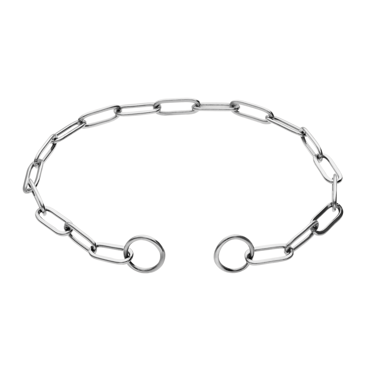 Stainless steel bedel armband closed forever
