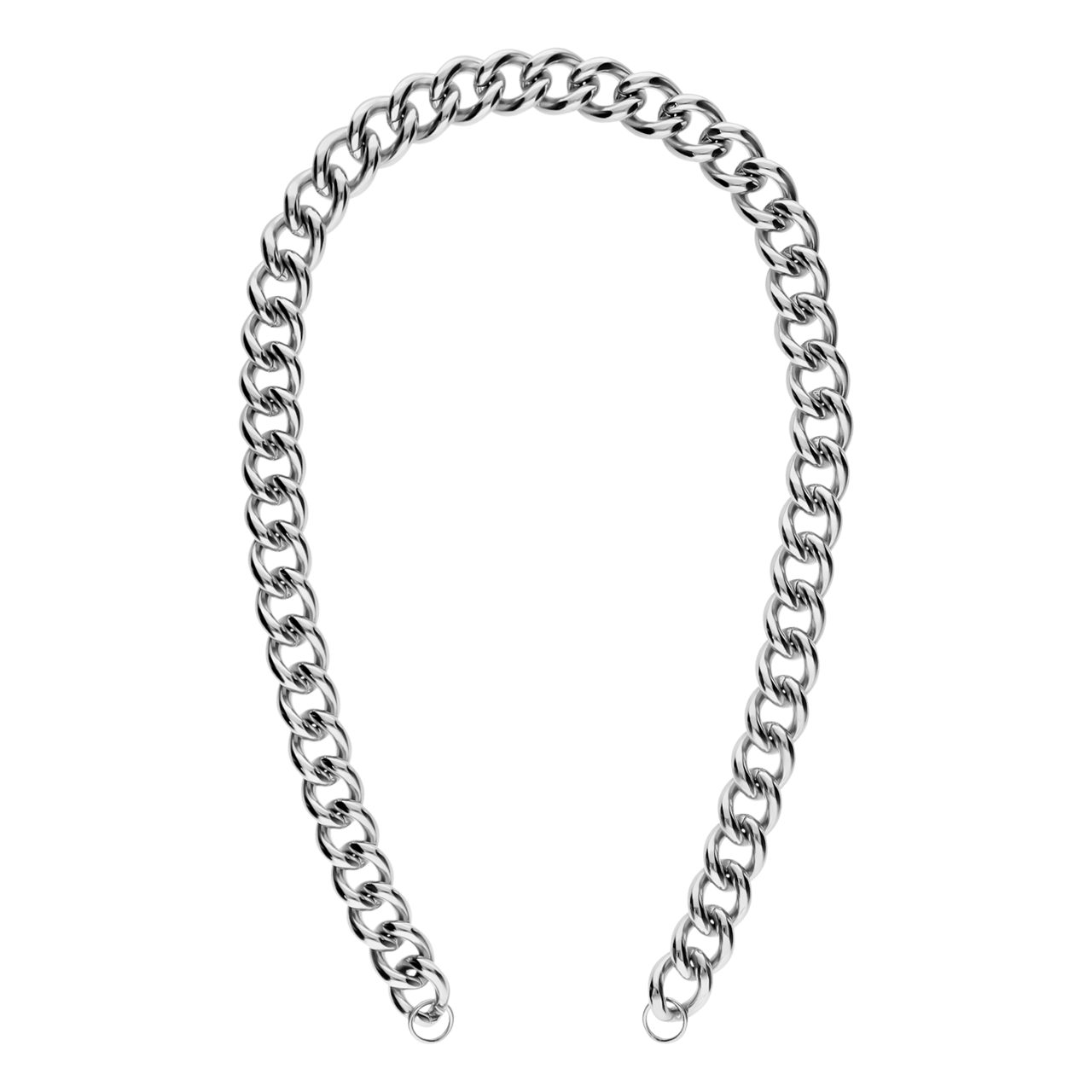 Stainless steel bedelketting gourmet voor dames