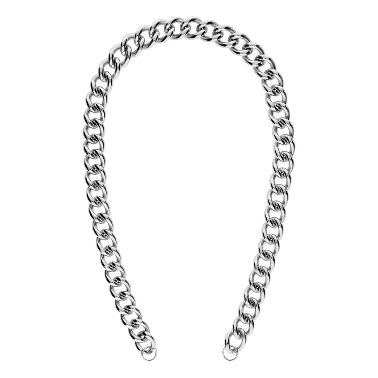 Stalen bedelketting gourmet