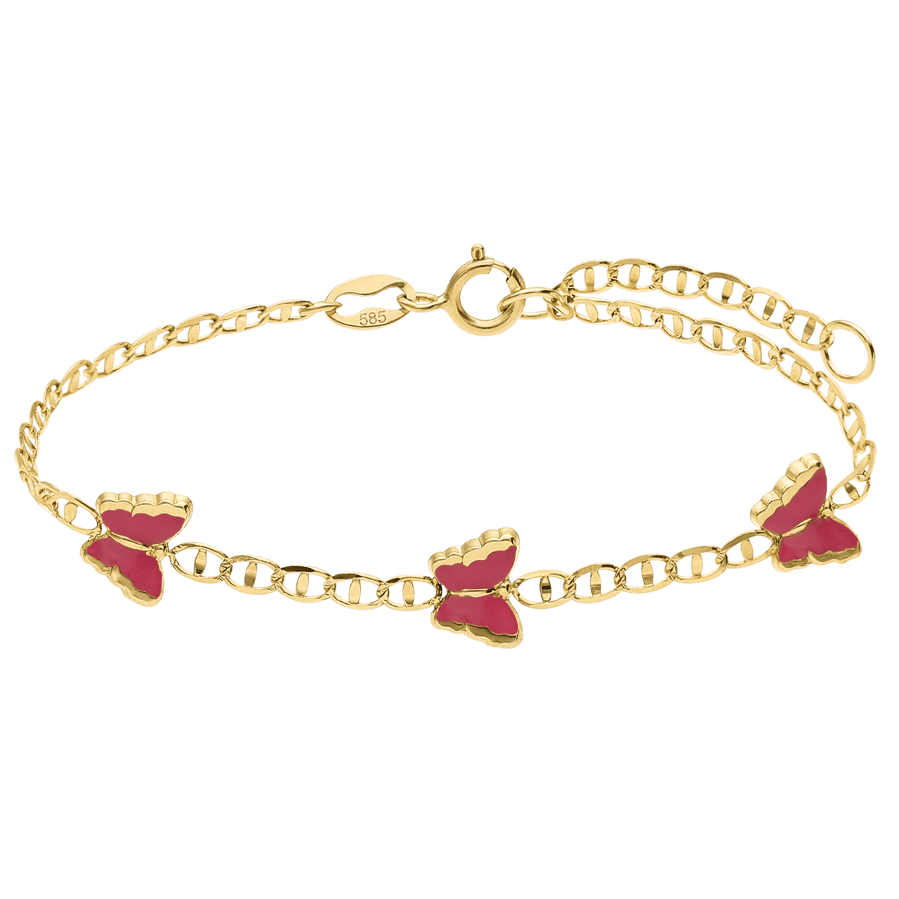 Armband aus 585er Gold, Schmetterling