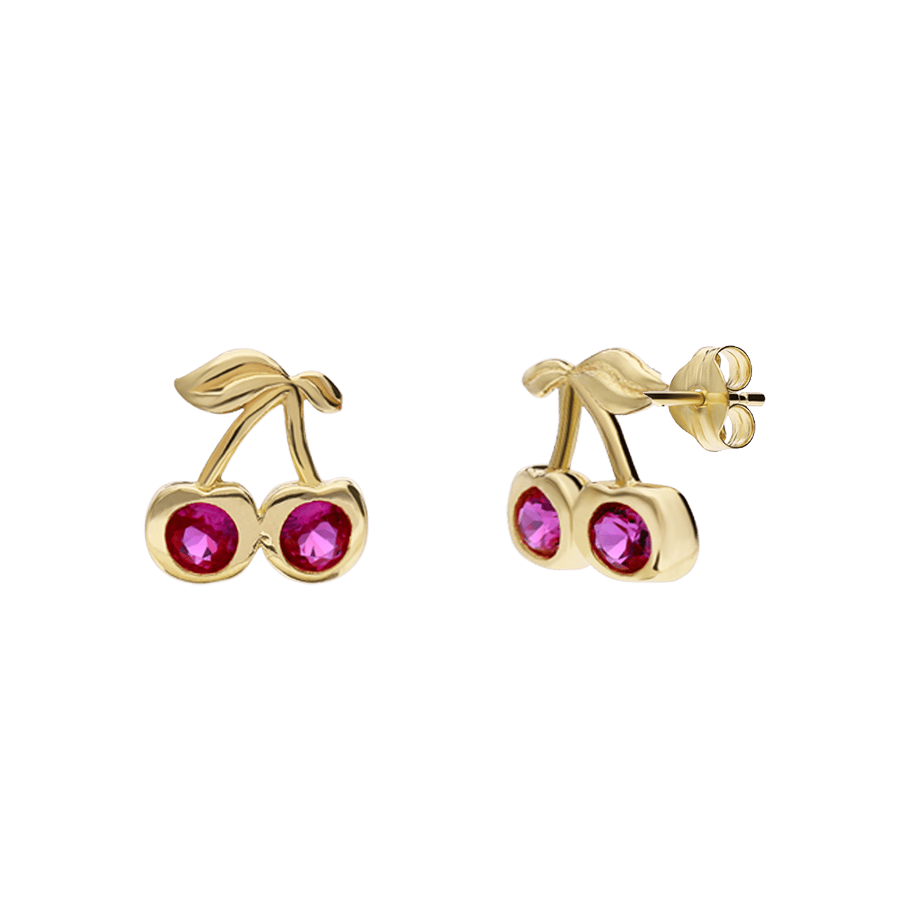 Ohrring aus 375er Gold, Kirsche