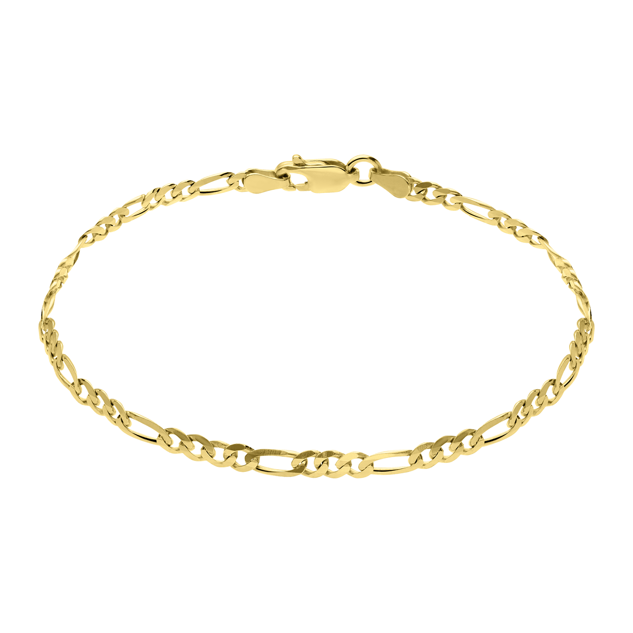 Zilveren goldplated kinderarmband schakelarmband