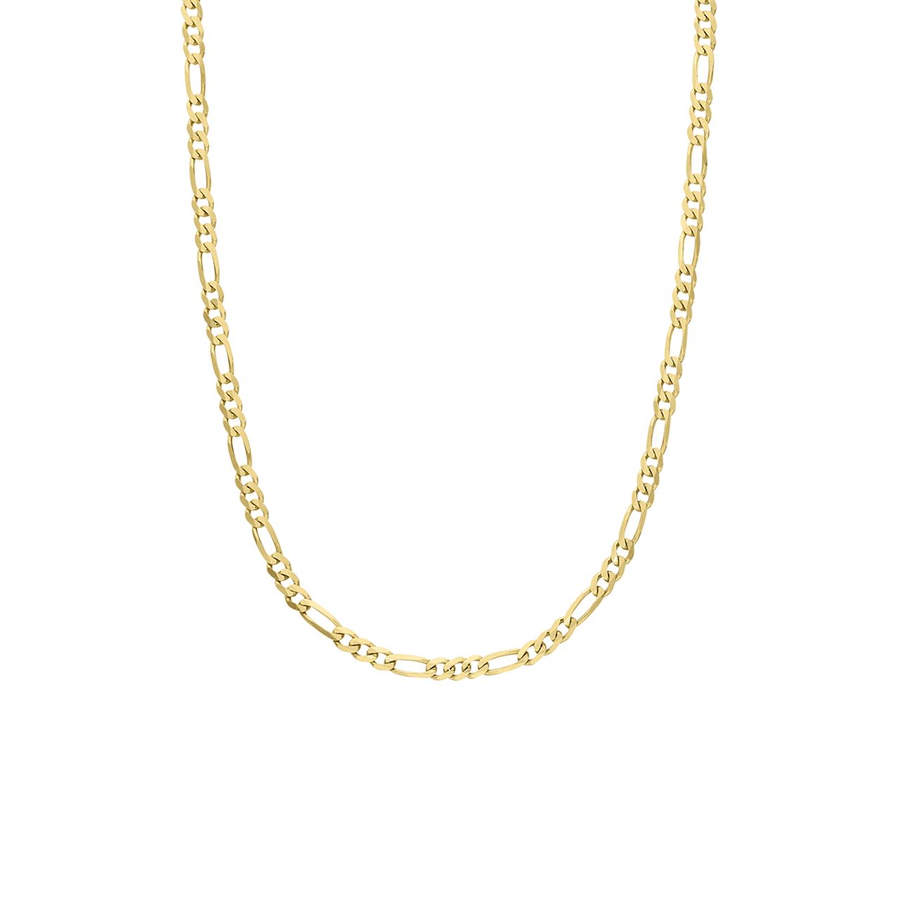 Zilveren goldplated kinderschakelketting