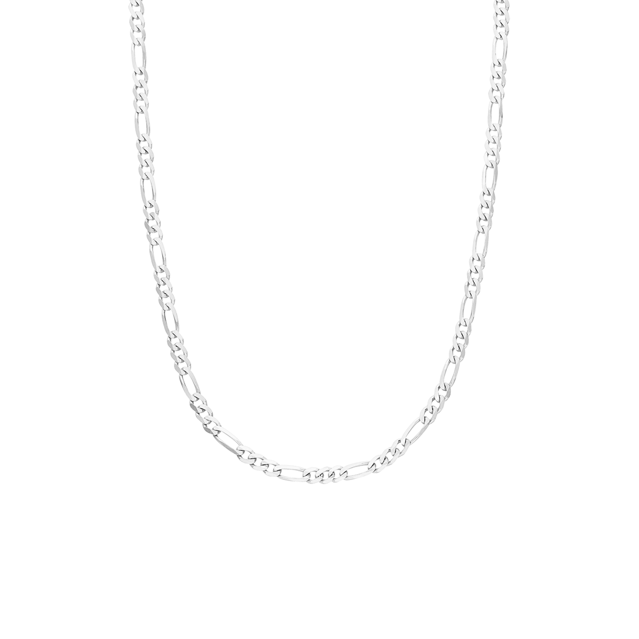 Halskette aus 925er Silber, Figaroglied