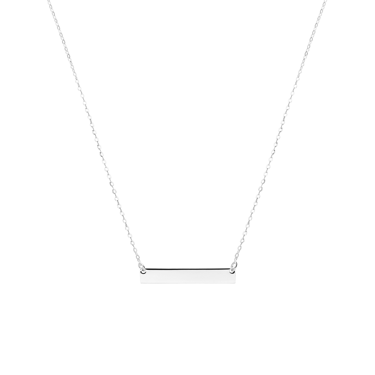Halskette aus 925er Silber, Stab