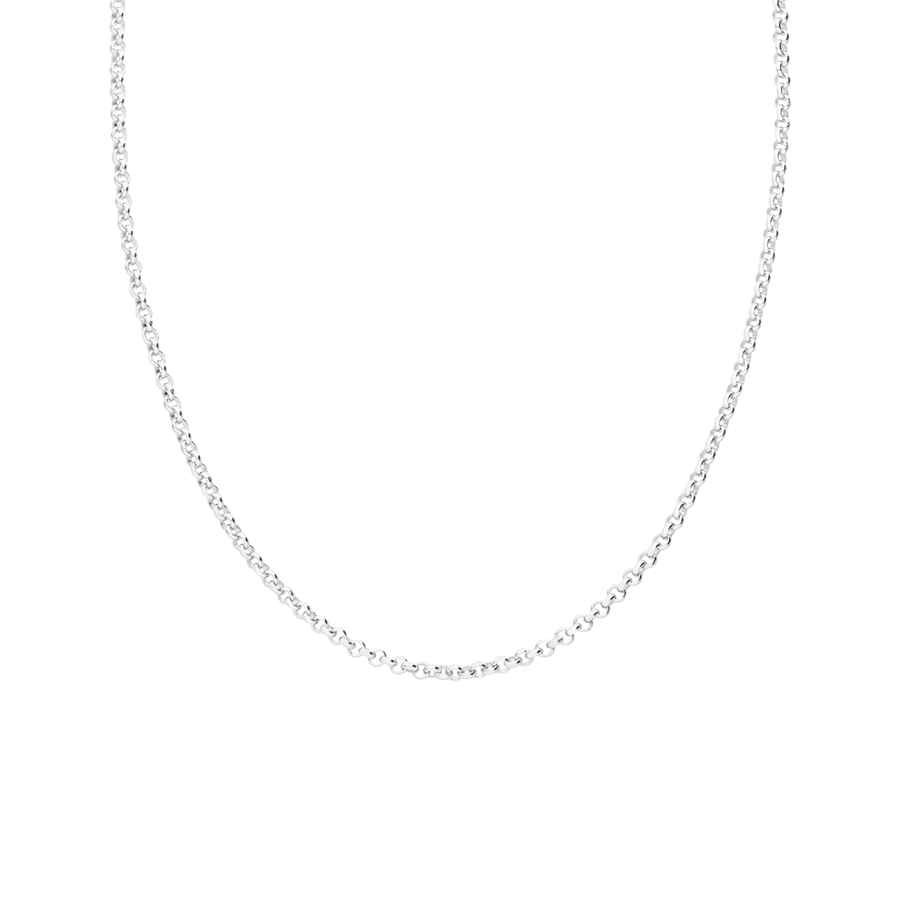 Halskette aus 925er Silber, Jasseron-Glied