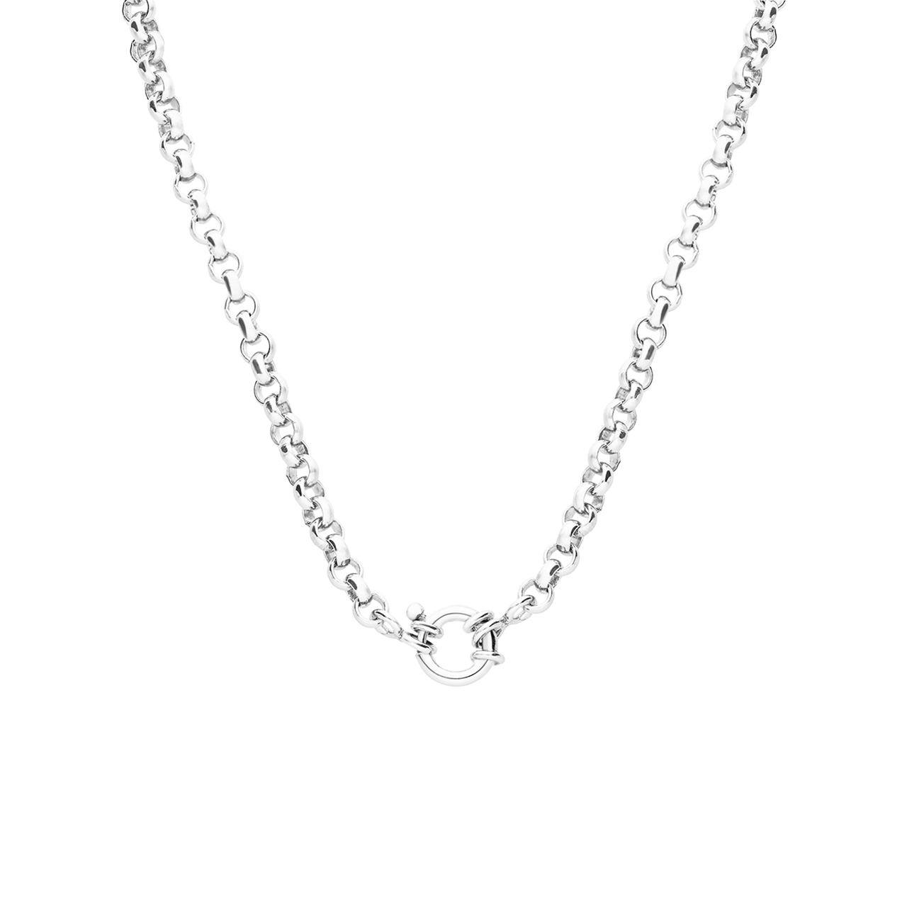 Halskette aus 925er Silber, Jasseron-Glied