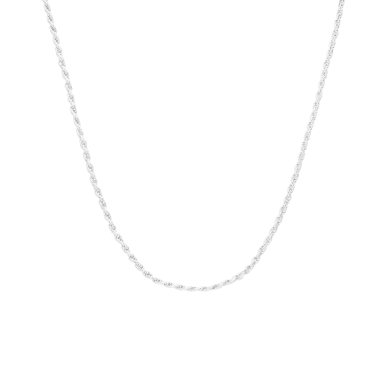 Kordelhalskette aus 925er Silber für Damen