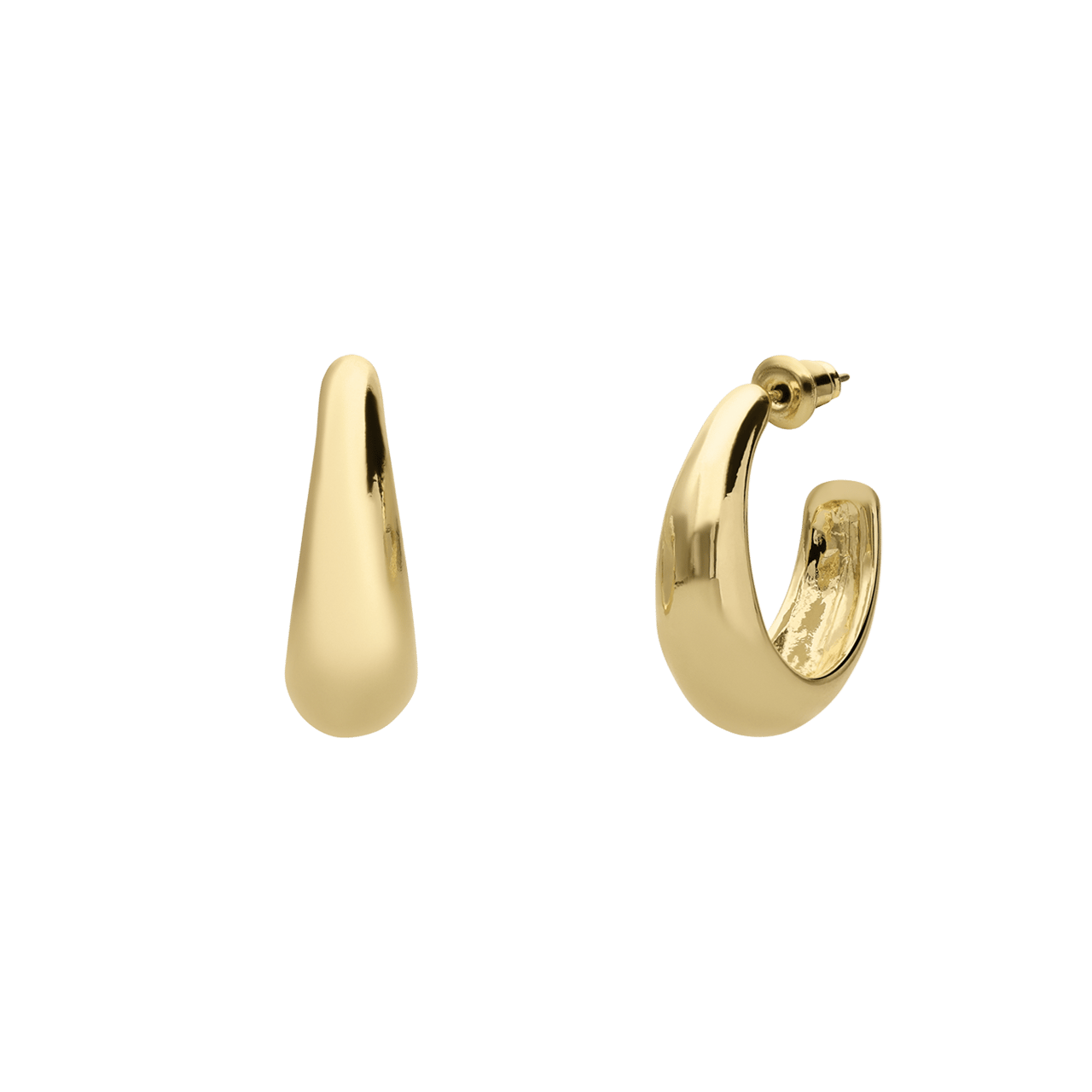 Goldfarbene Modeschmuckohrringe
