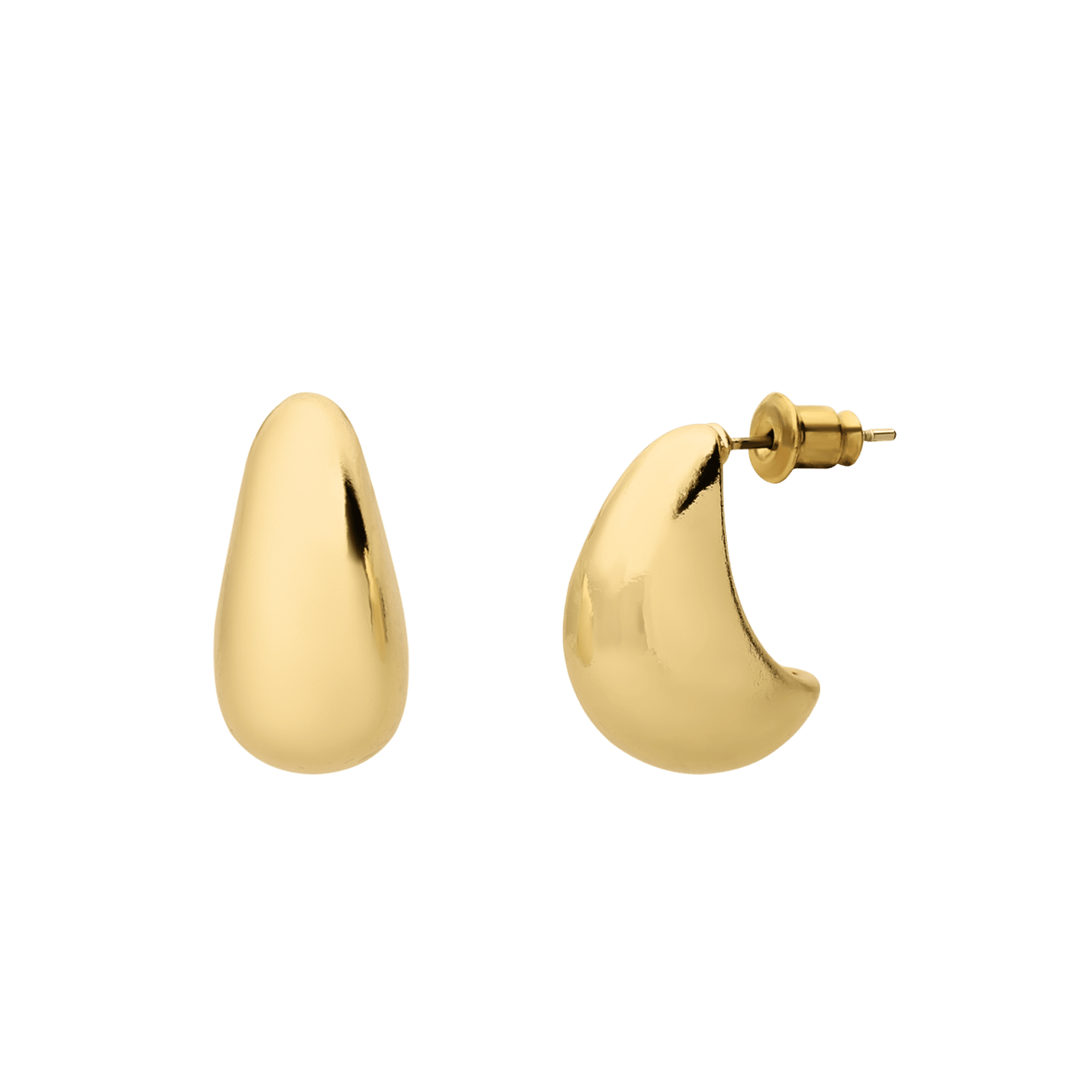 Goldfarbene Modeschmuckohrringe
