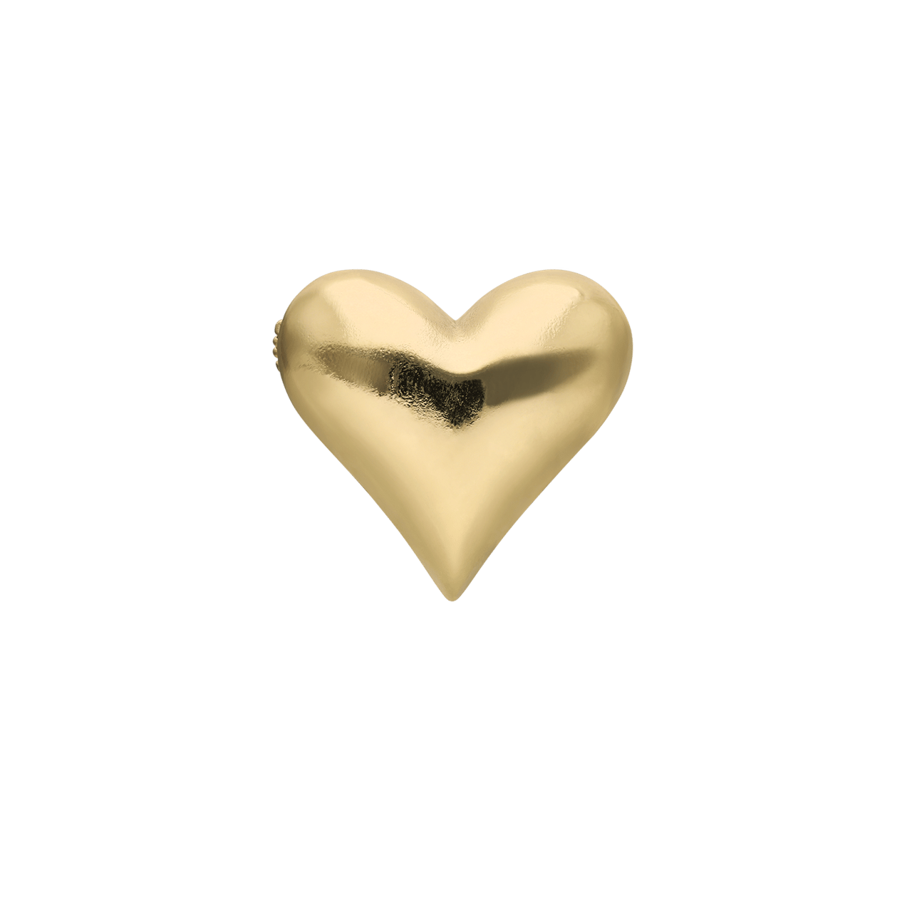 Goldfarbene Modeschmuckbrosche, Herz