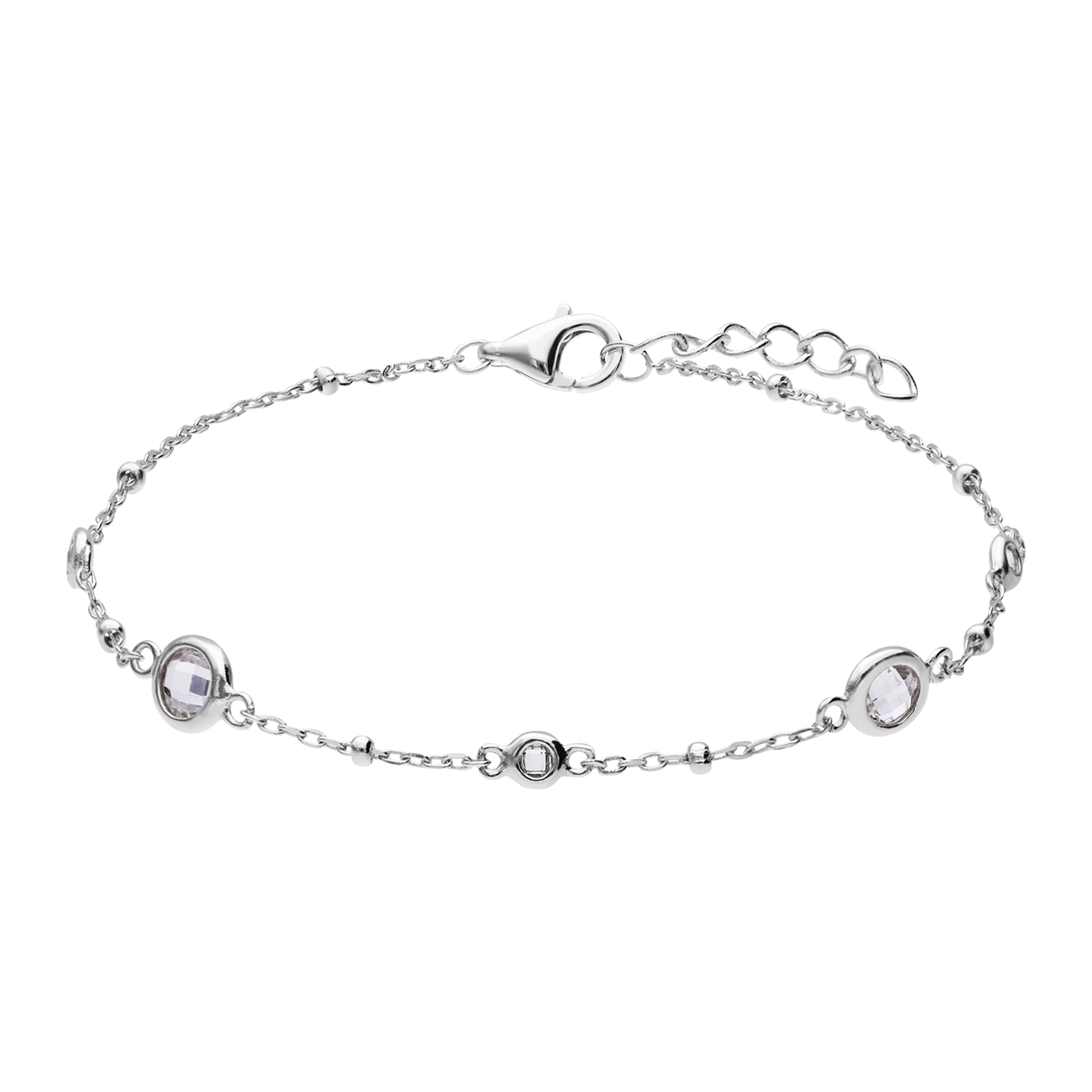 Armband aus 925er Silber, Zirkonia