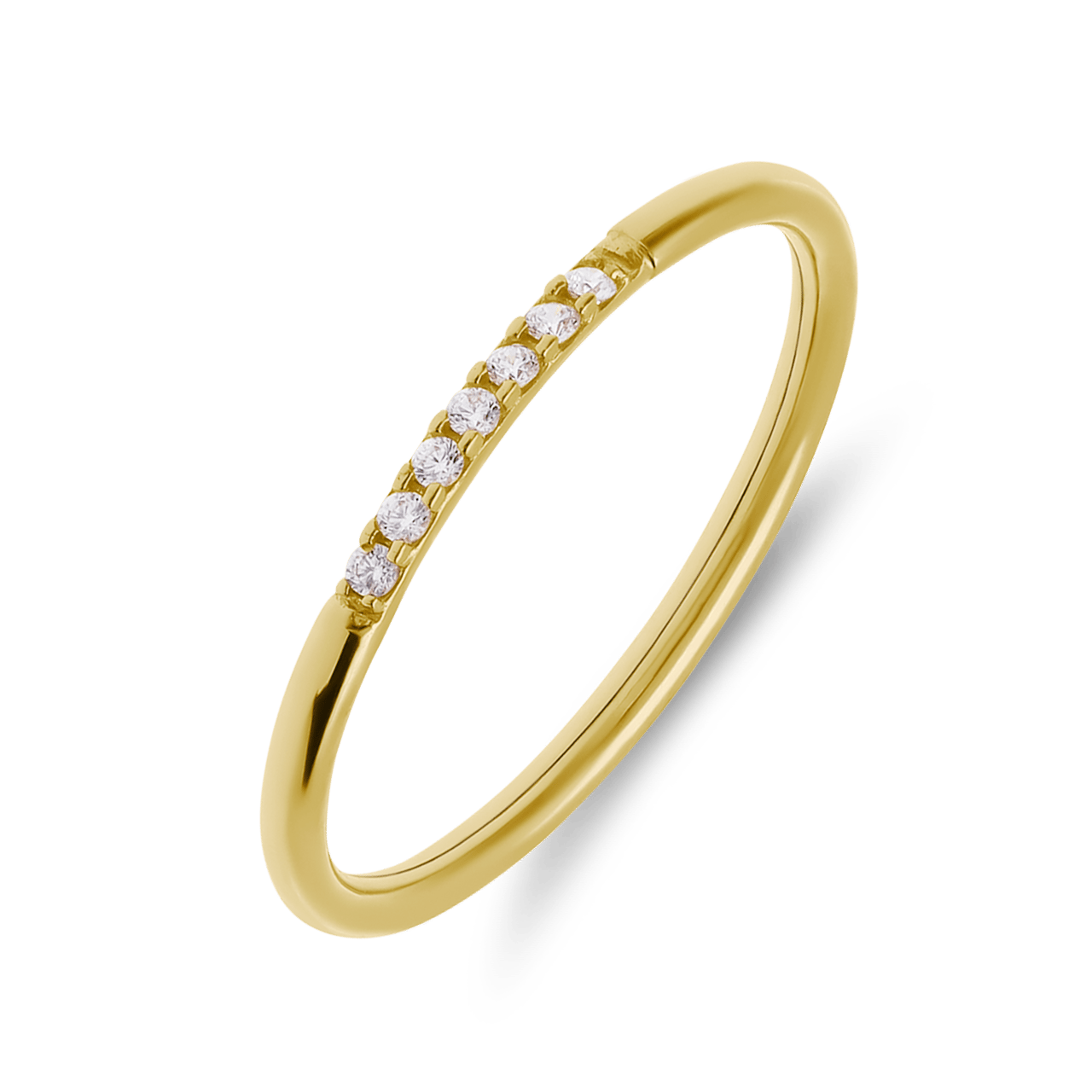 9 Karat Ring mit Zirkonia