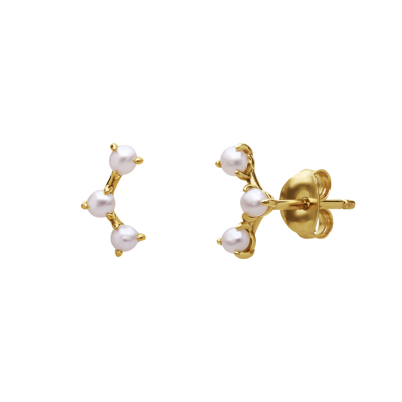 Ohrringe aus 585er Gelbgold mit Perle