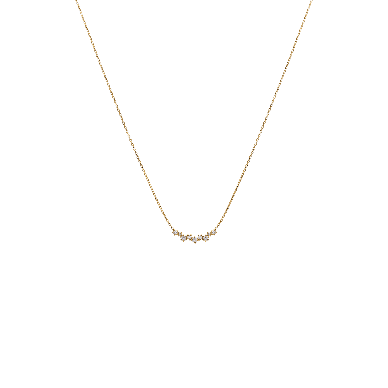 14 Karaat gouden ketting diamant 0,18ct