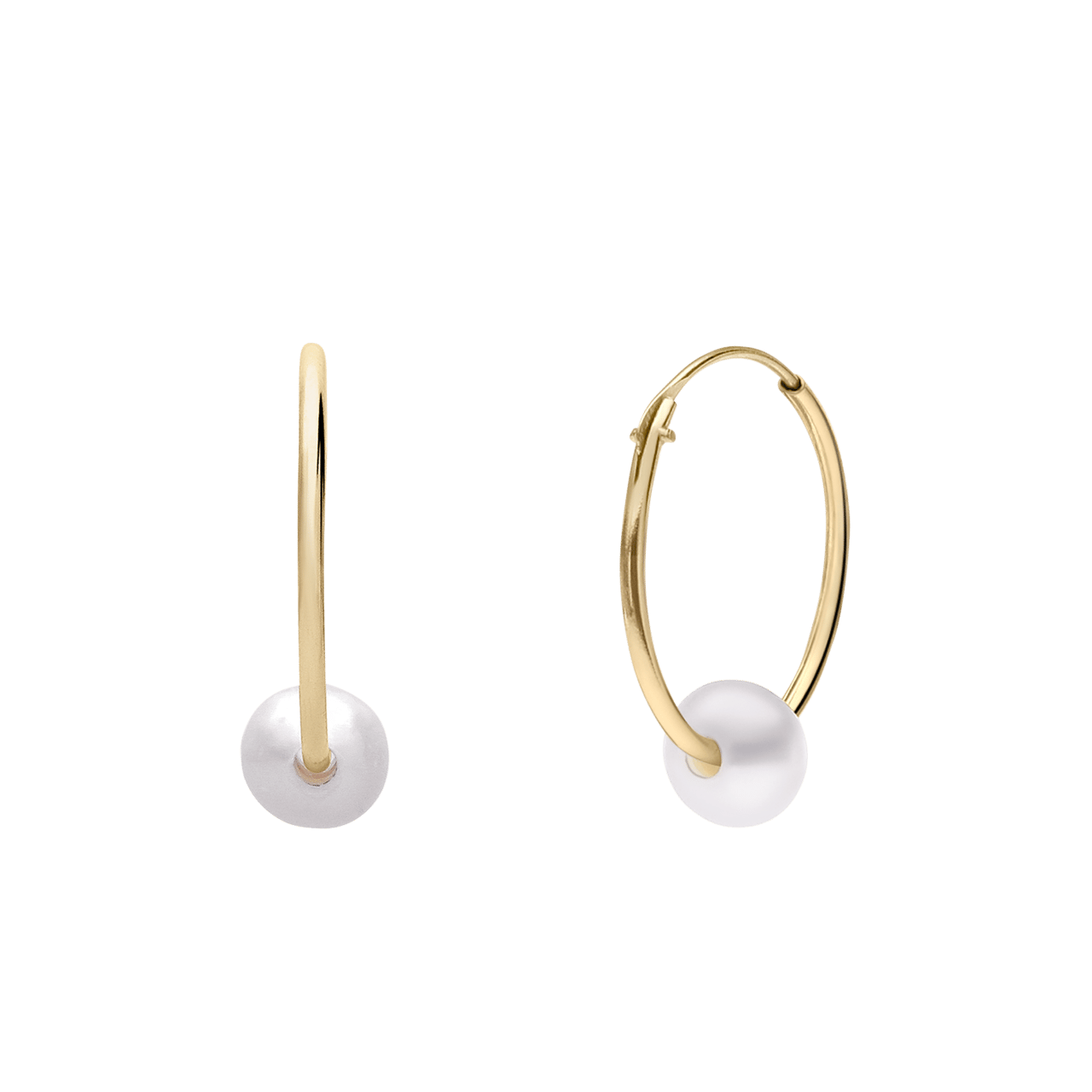 Ohrringe aus 375er Gold mit Perle