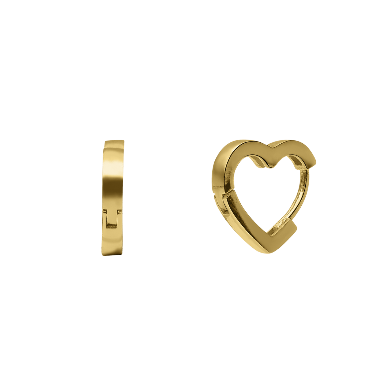 Ohrringe aus 375er Gold, Herz
