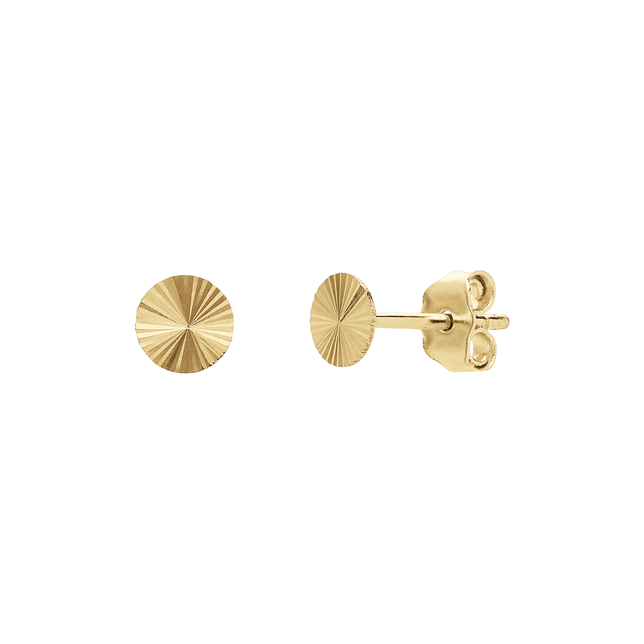 Ohrringe aus 585er Gelbgold, Scheiben