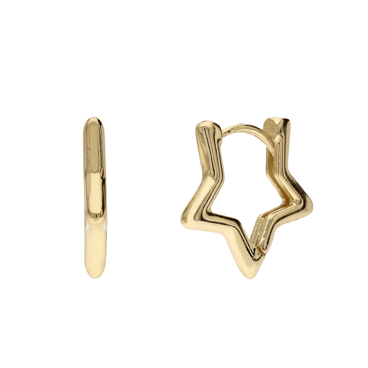 Ohrringe aus 375er Gold, Stern
