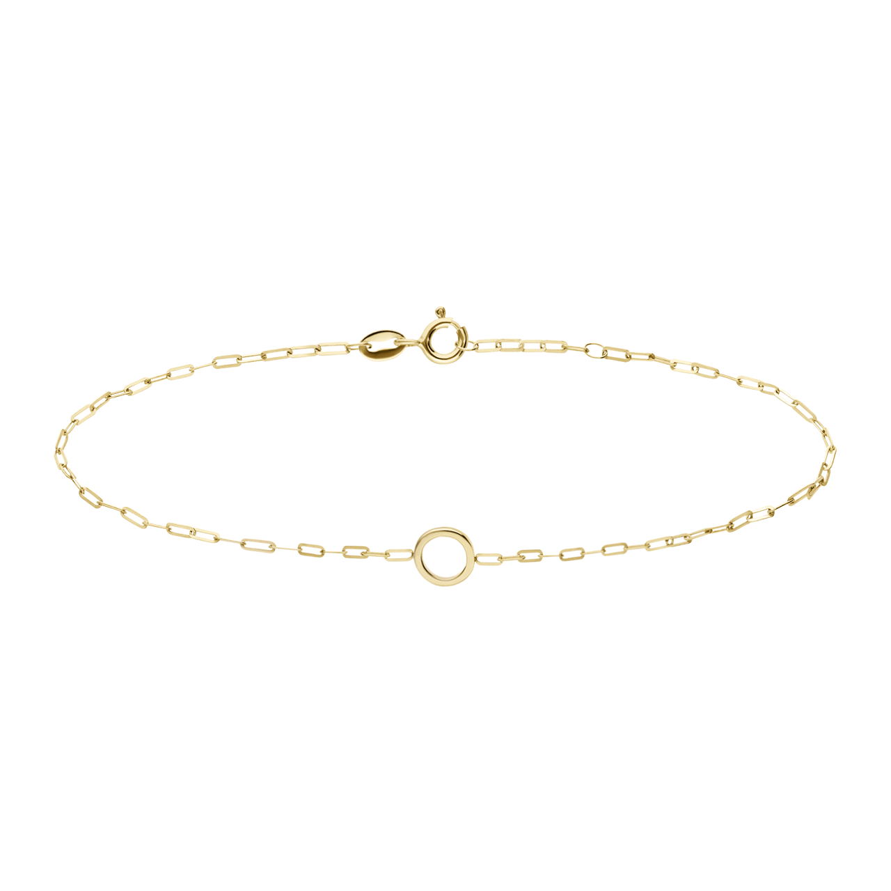 Armband aus 585er Gold, Büroklammer mit Öse