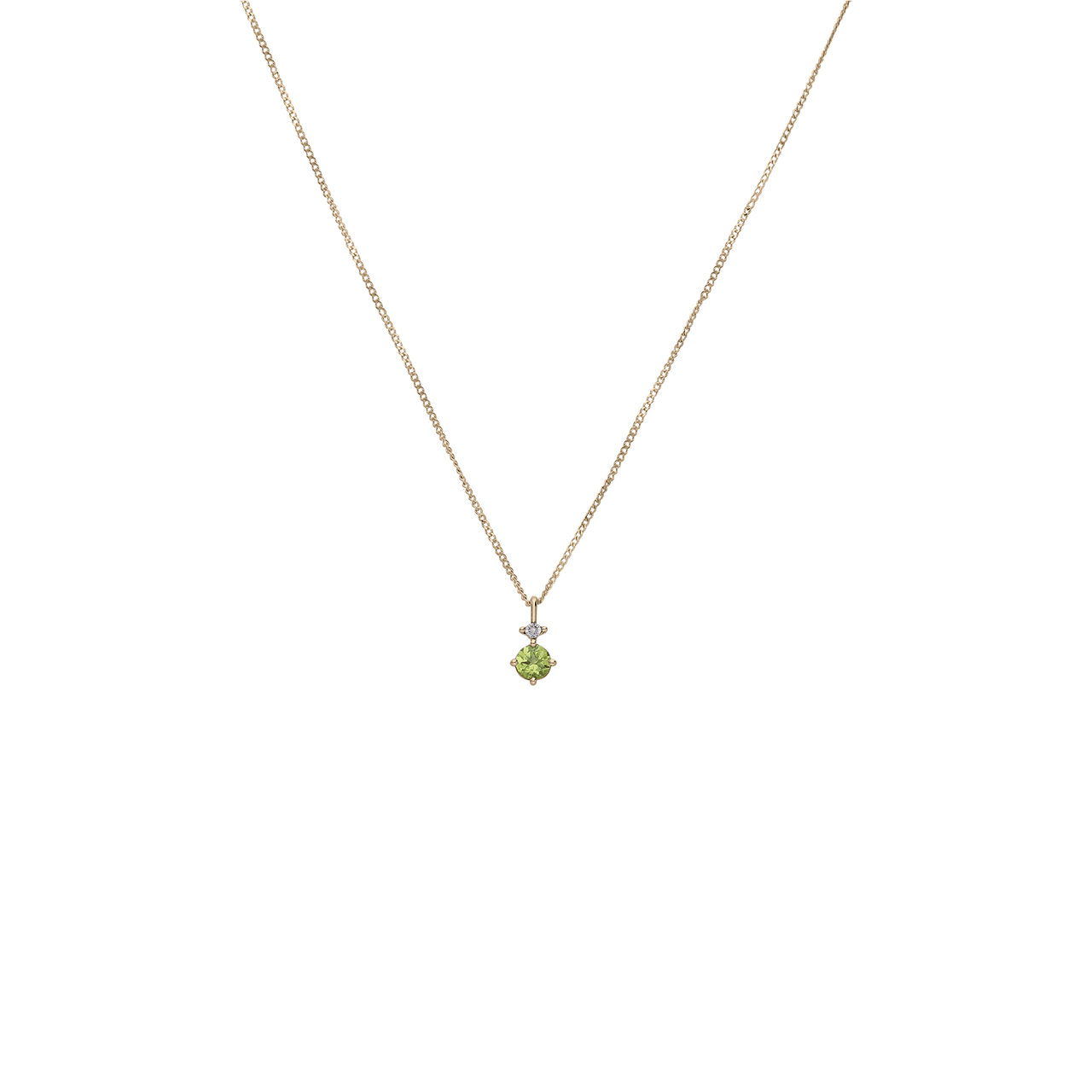 Halskette aus 585er Gold, Diamant (0,19 ct)