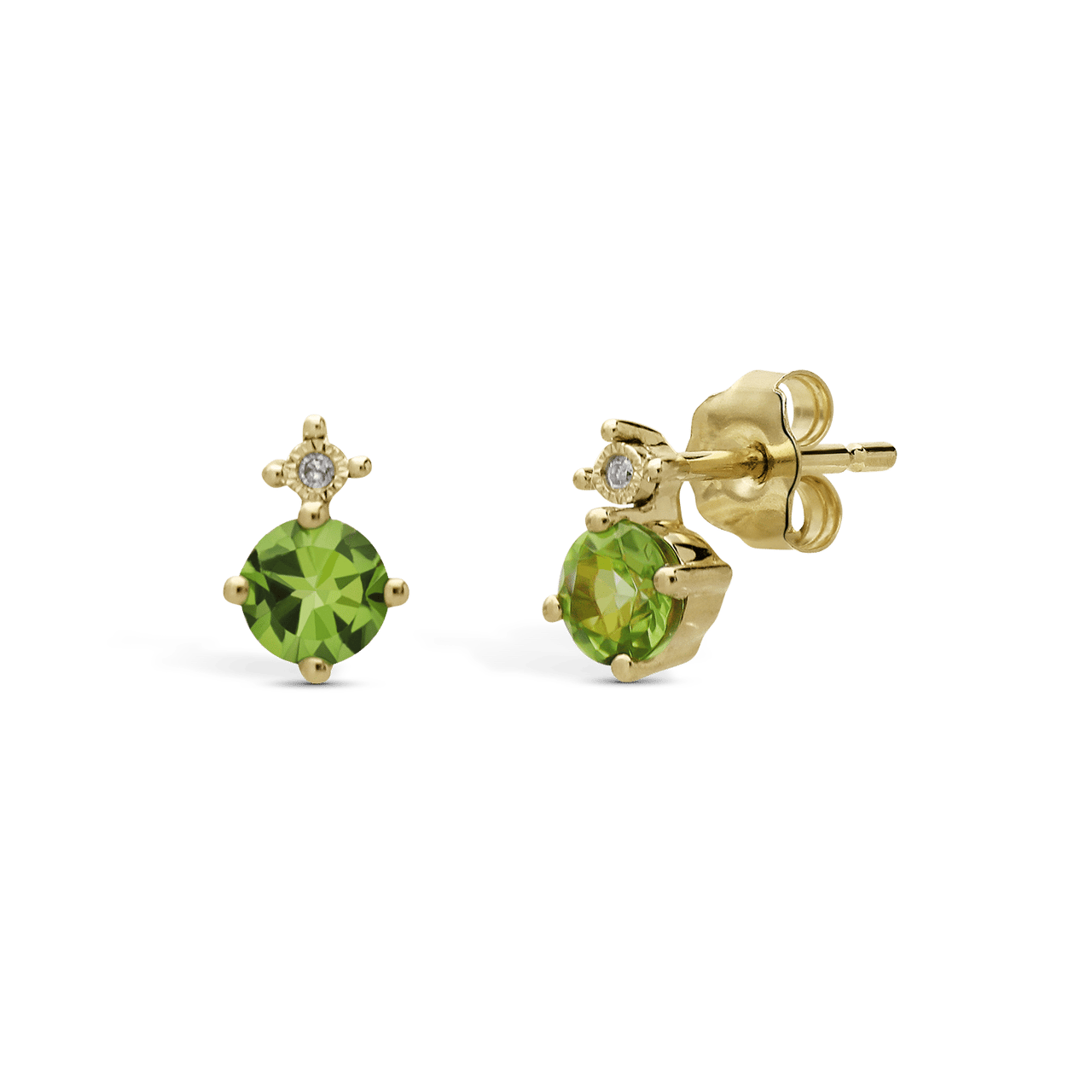 Ohrringe aus 585er Gold, Diamant (0,19 ct)