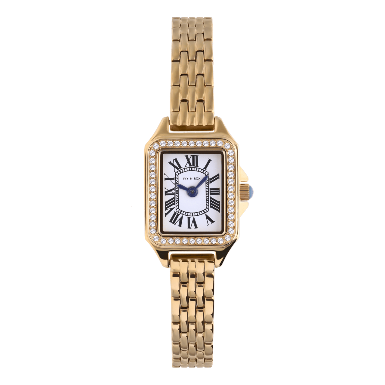 IVY N ROX stainless steel horloge goudkleurig met zirkonia