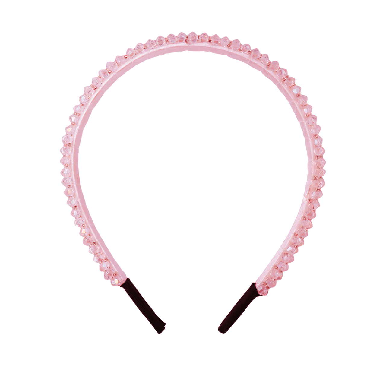 Haarband met roze stenen