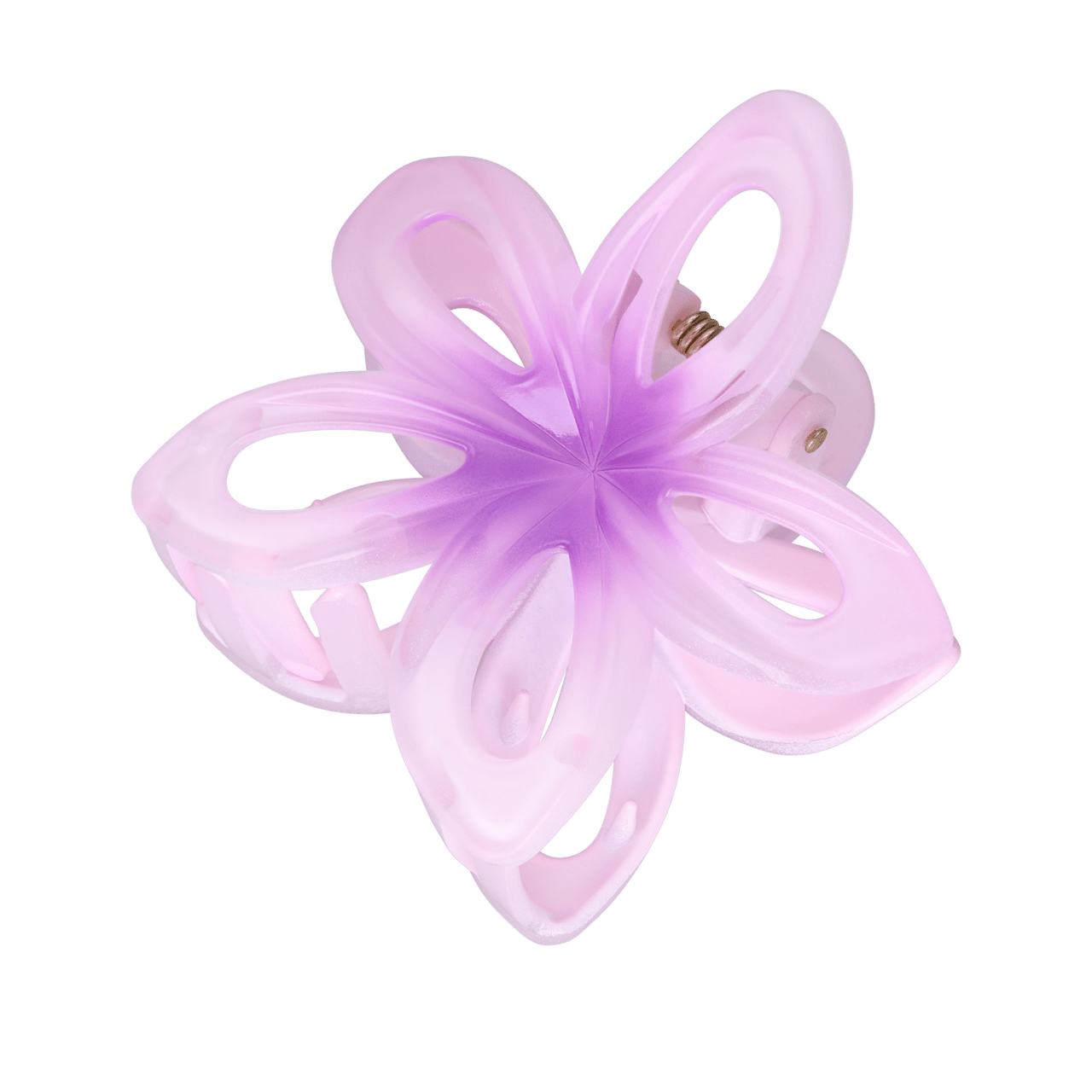 Lila Haarklammer, Blume