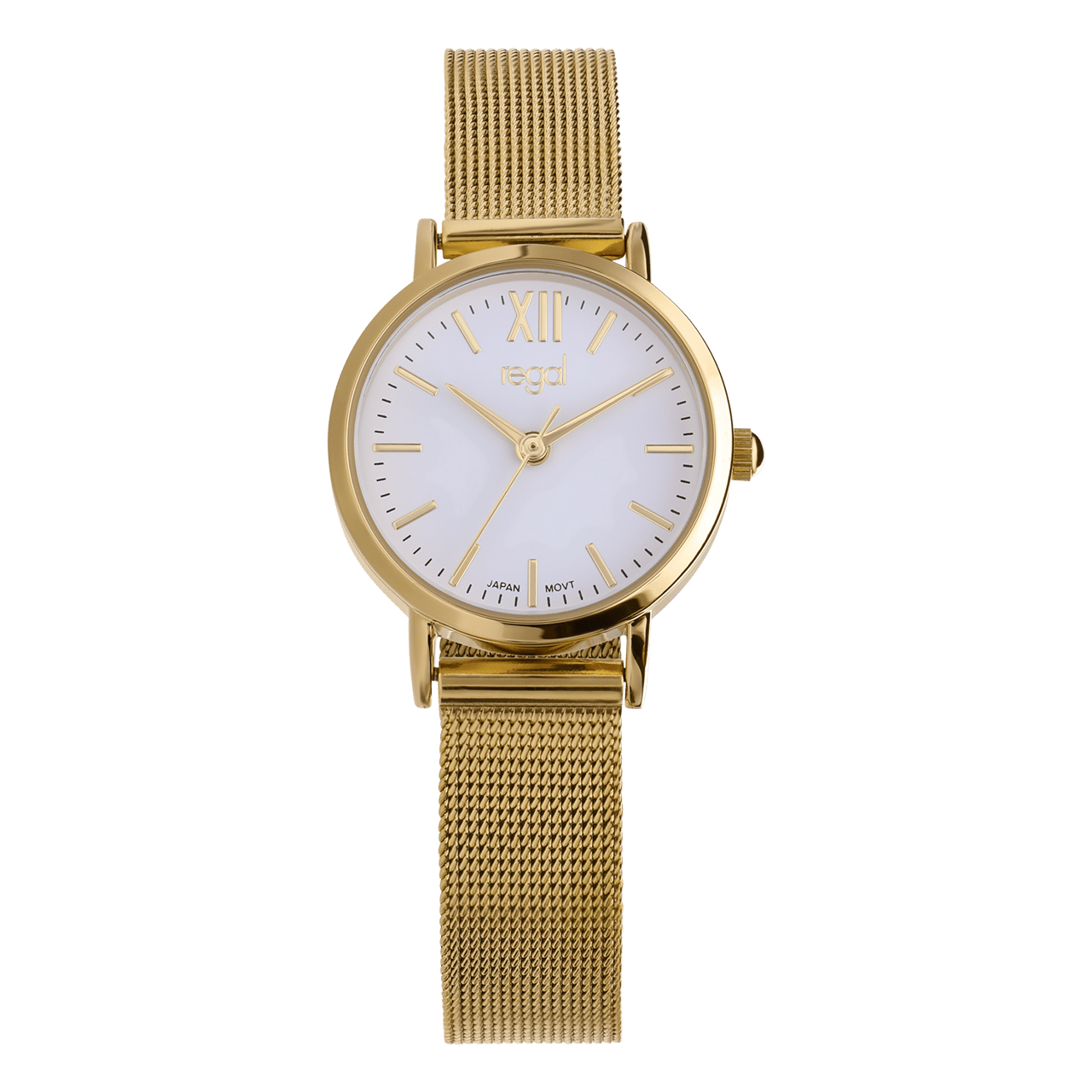 Regal Armbanduhr mit goldfarbenem Armband