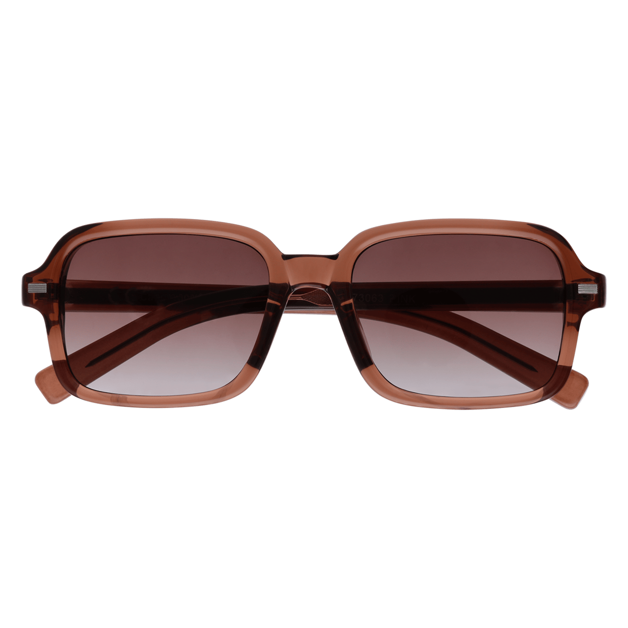 Braune Sonnenbrille mit braunen Gläsern