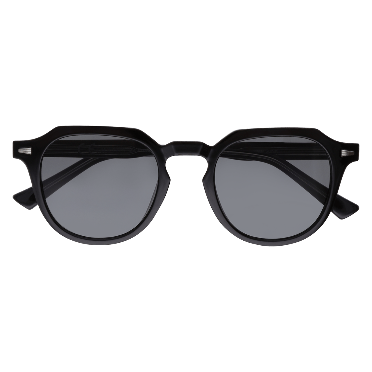Schwarze Sonnenbrille, rund