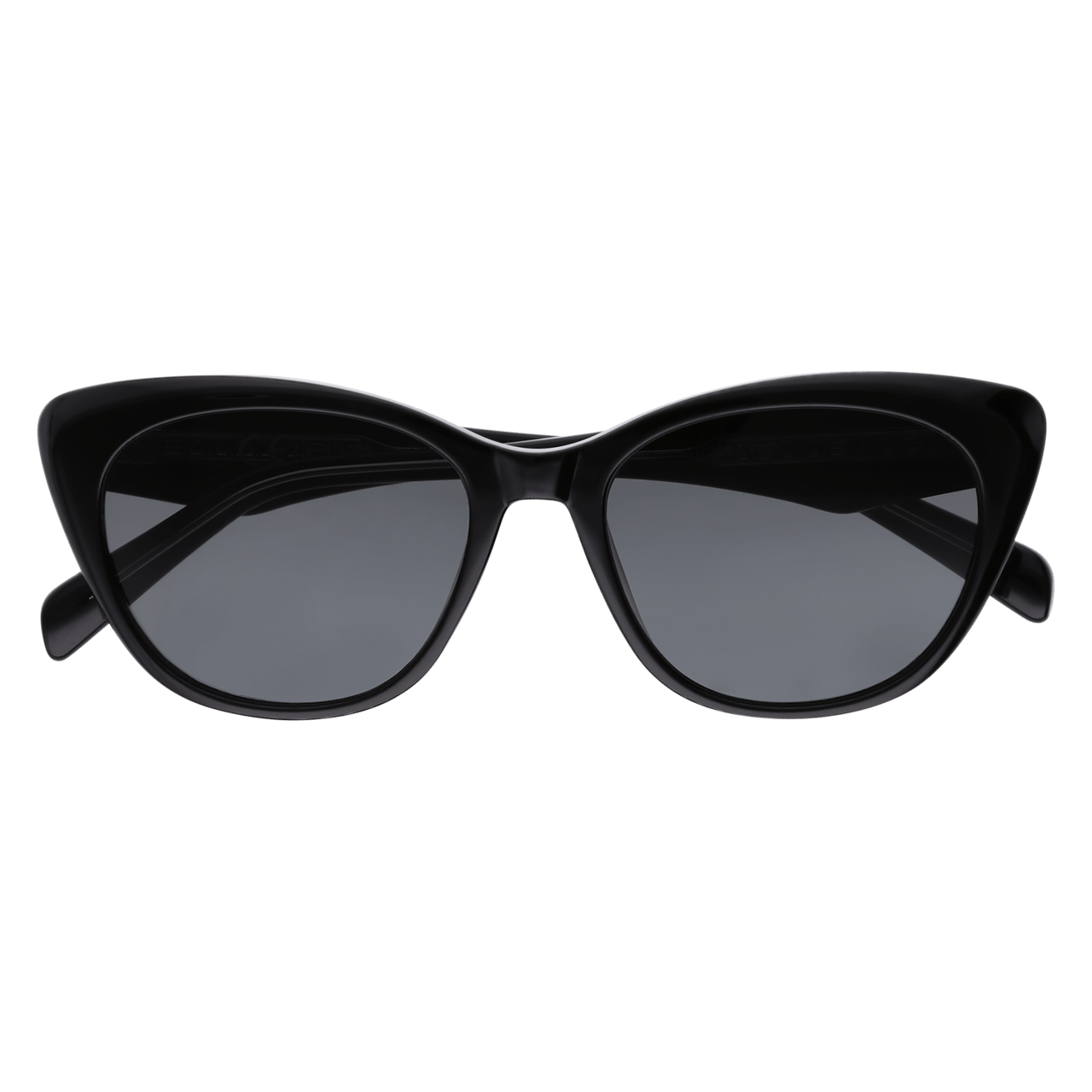 Schwarze Cateye-Sonnenbrille