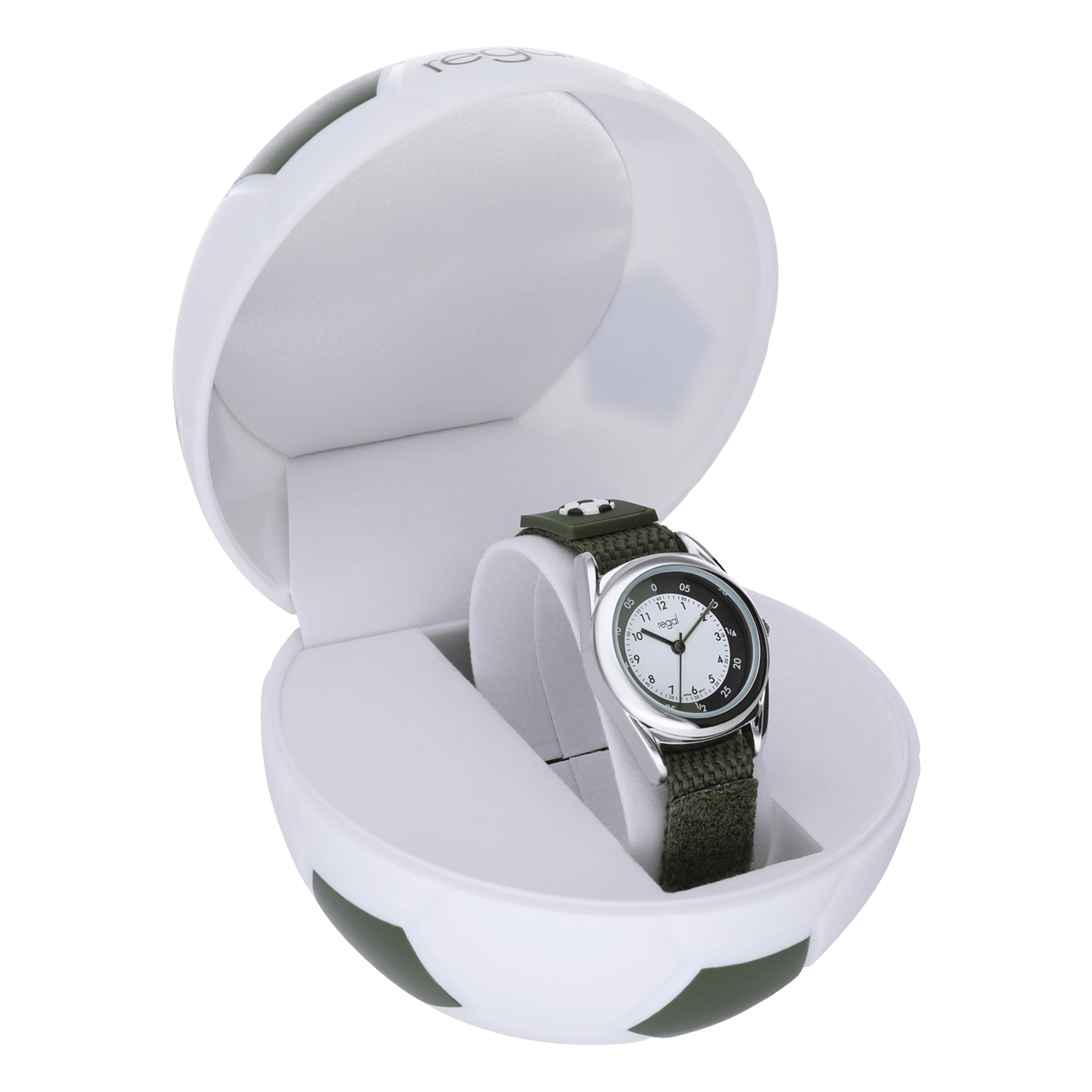 Regal Kids horloge groen in voetbaldoosje