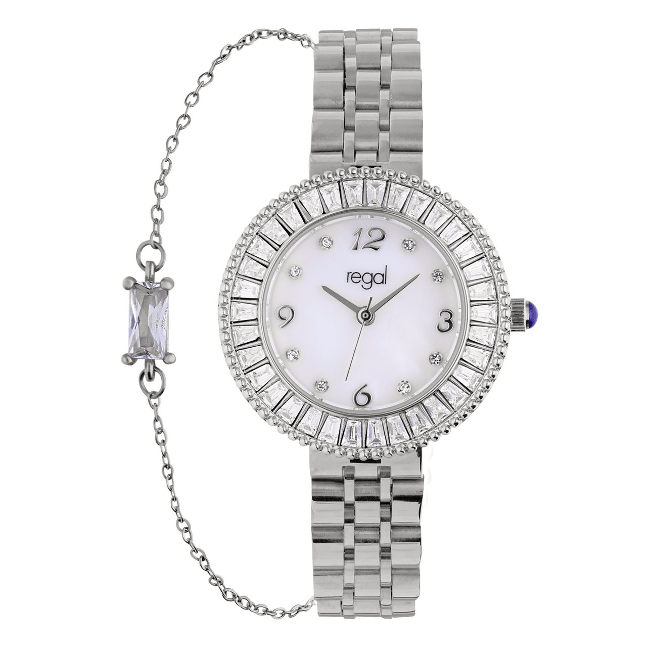 Regal Armbanduhr für Damen, silberfarben
