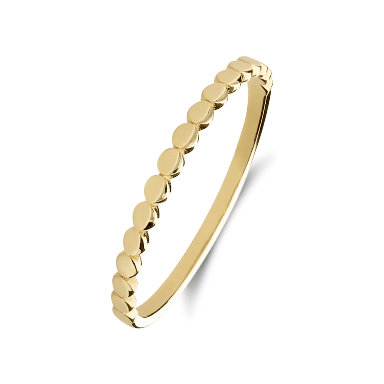 14 Karat Gelbgoldring mit kleinen Ringen