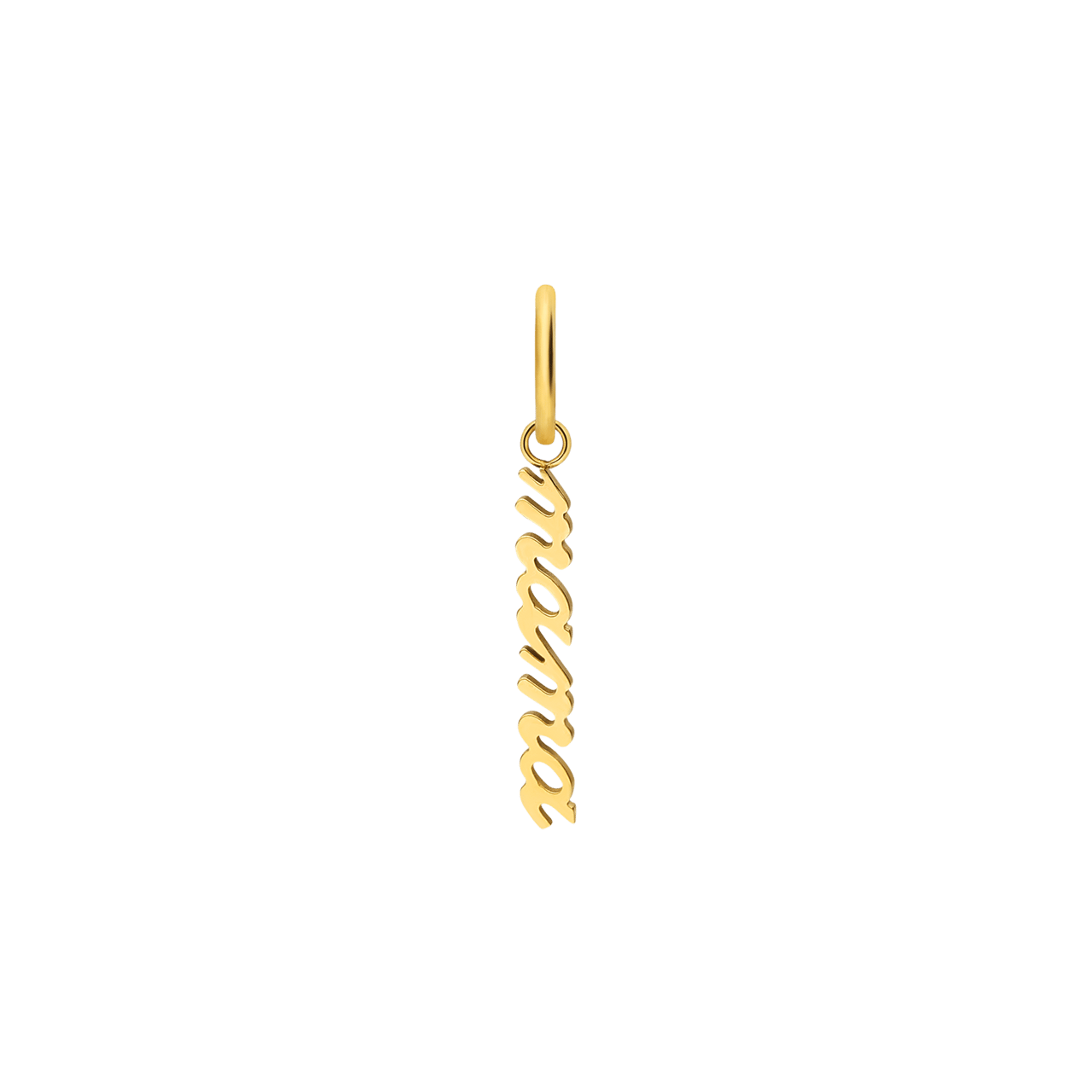 Stalen goldplated letterhanger voor dames