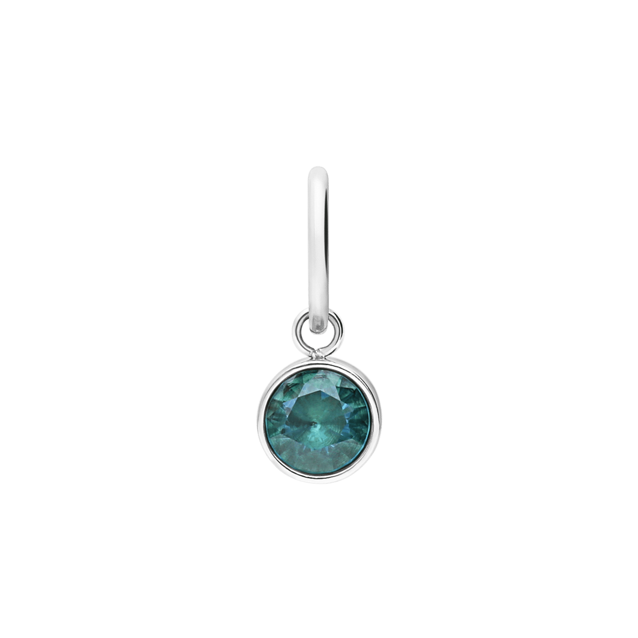 Stainless steel bedel geboortesteen maart