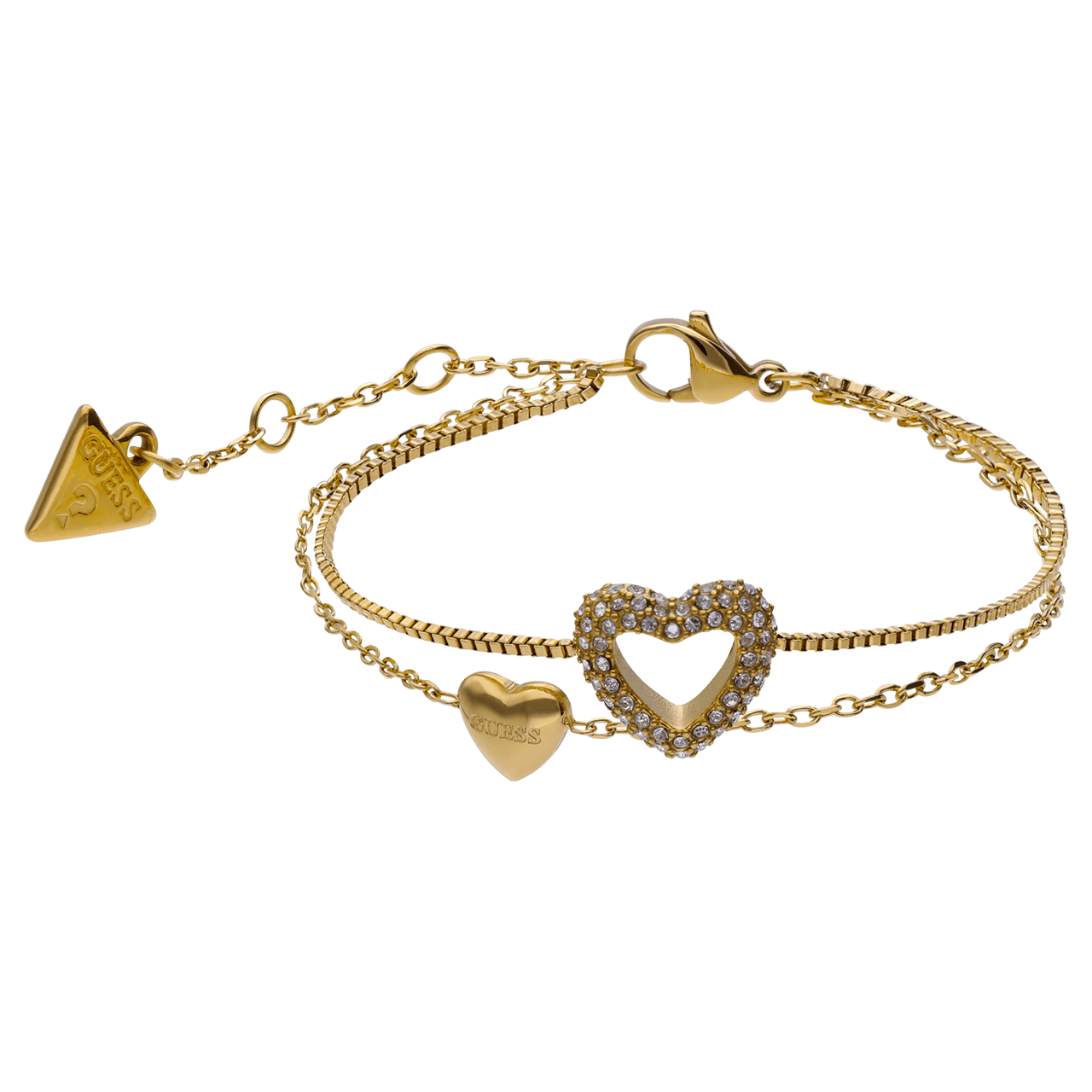 Guess Stalen goldplated armband BELOVED