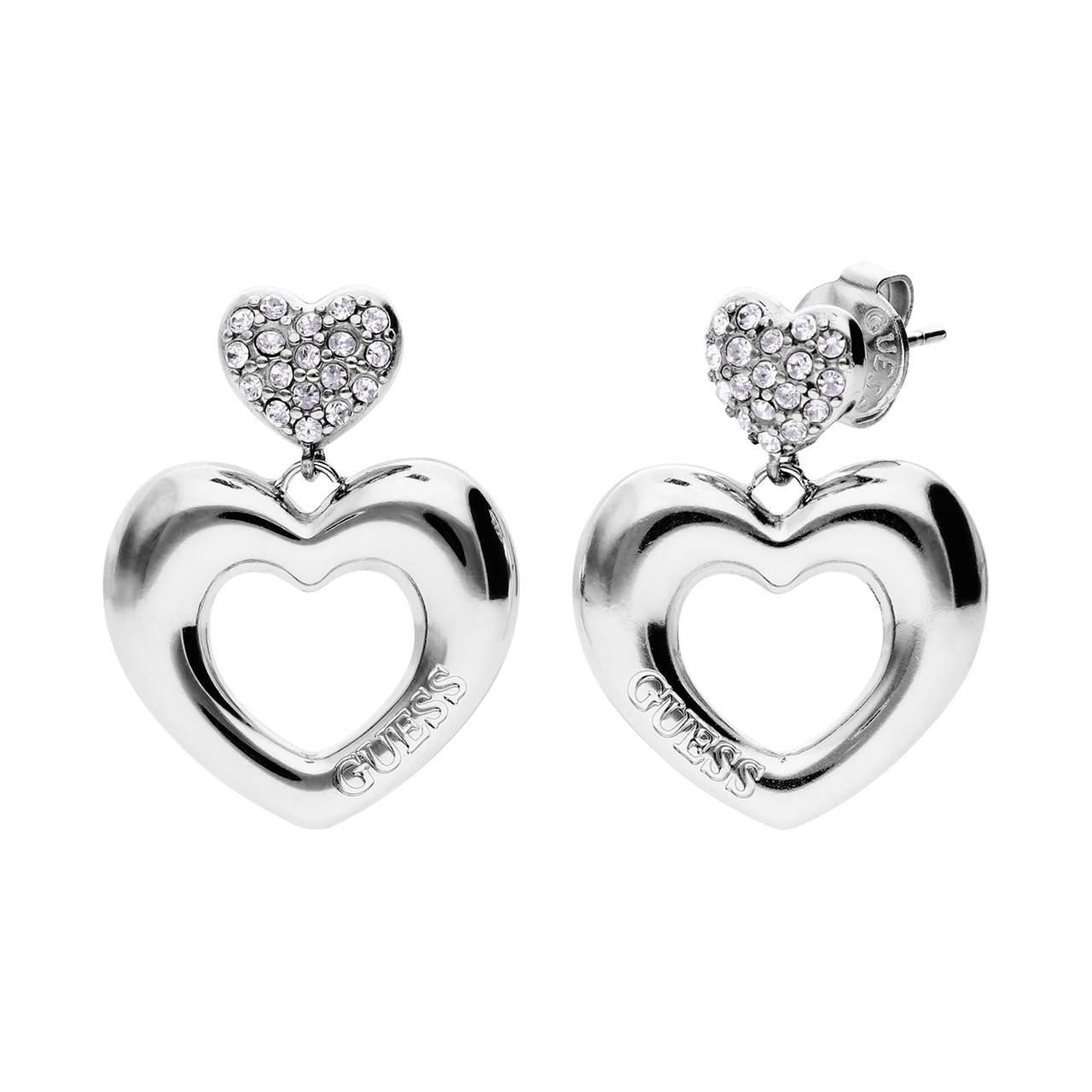 Guess Stainless steel oorknoppen CRAZY IN LOVE