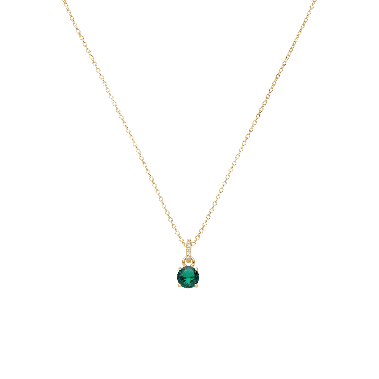 Zilveren goldplated ketting met hanger voor dames