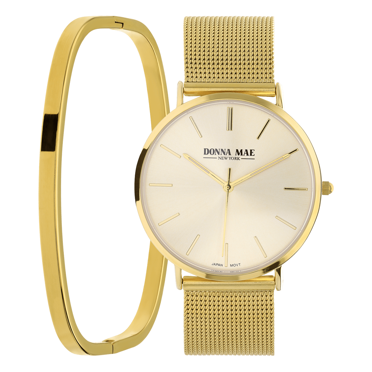 Donna Mae Uhrenset goldfarben