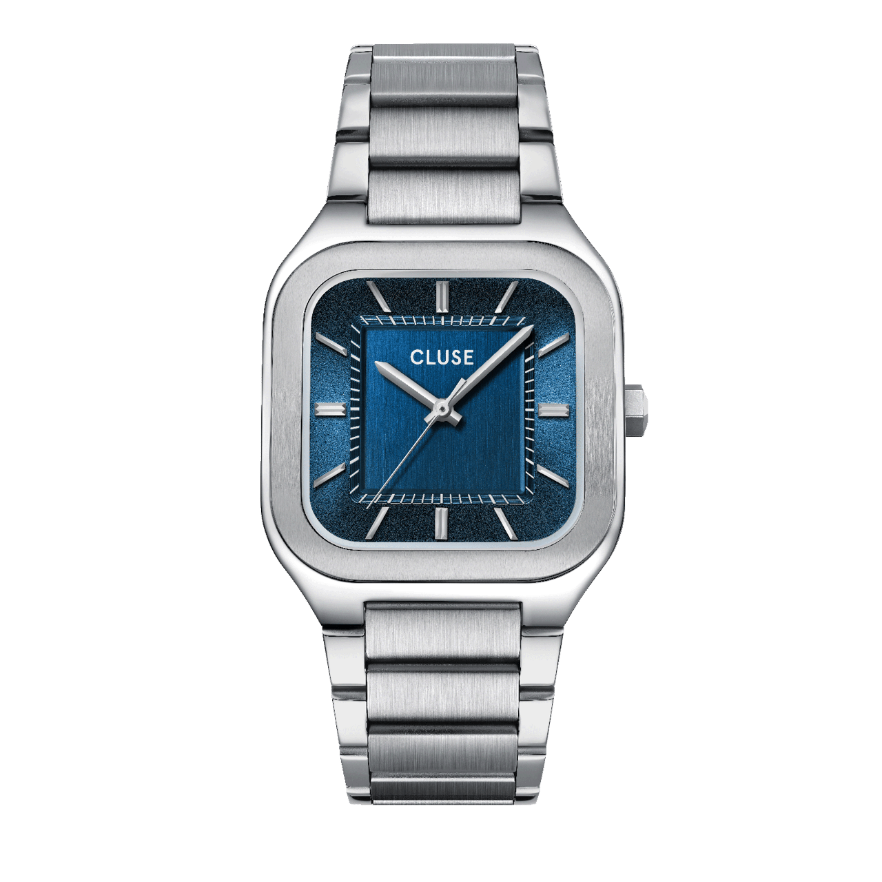 CLUSE - Quadrus horloge zilverkleurig stainless steel