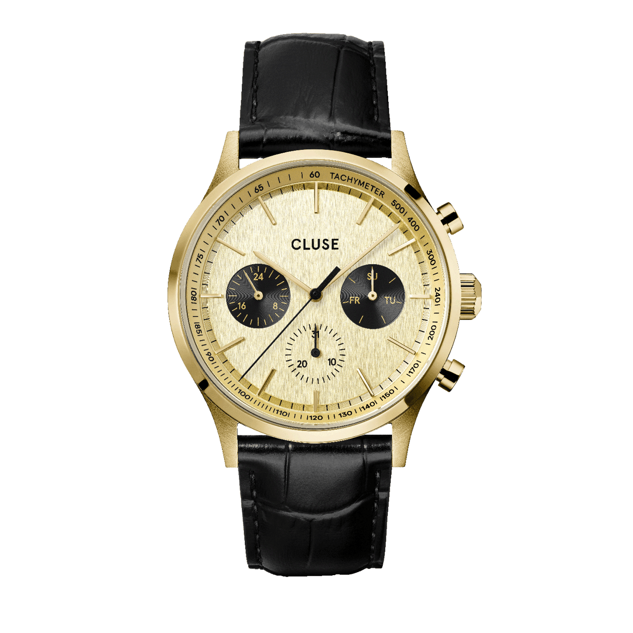 CLUSE - Antheor horloge goudkleurig leer