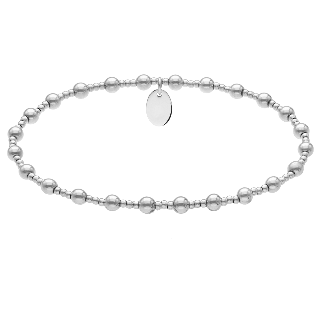 Stainless steel kralenarmband voor dames