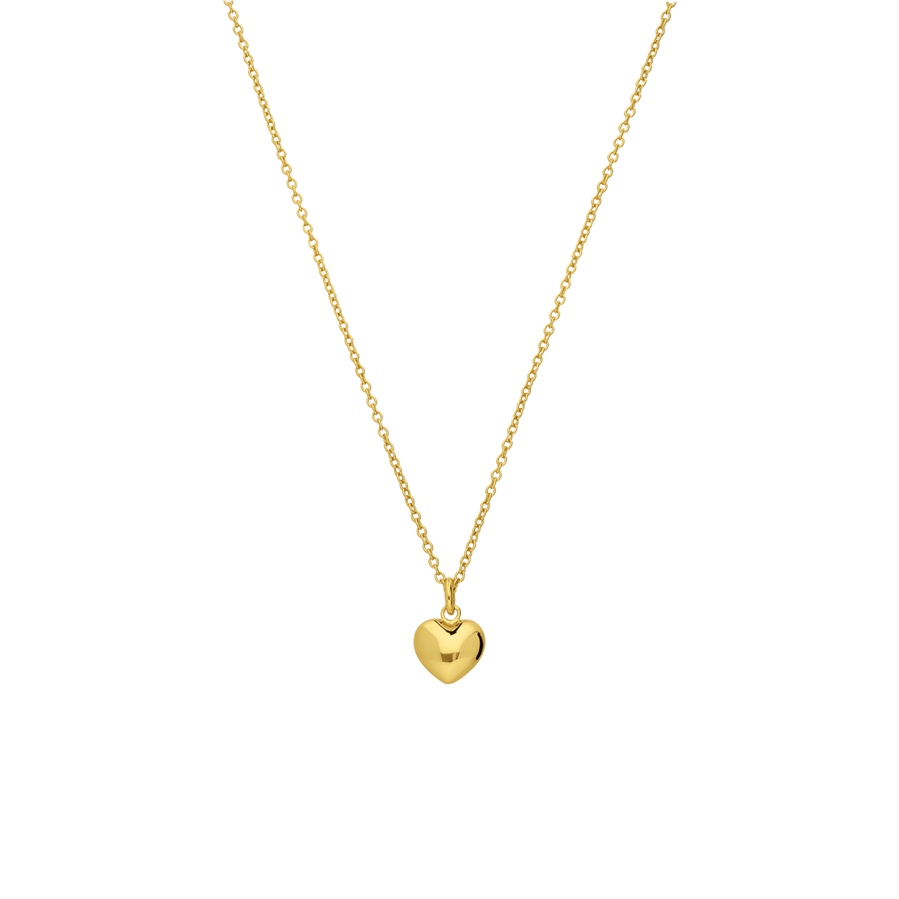 Zilveren goldplated ketting met hanger voor dames